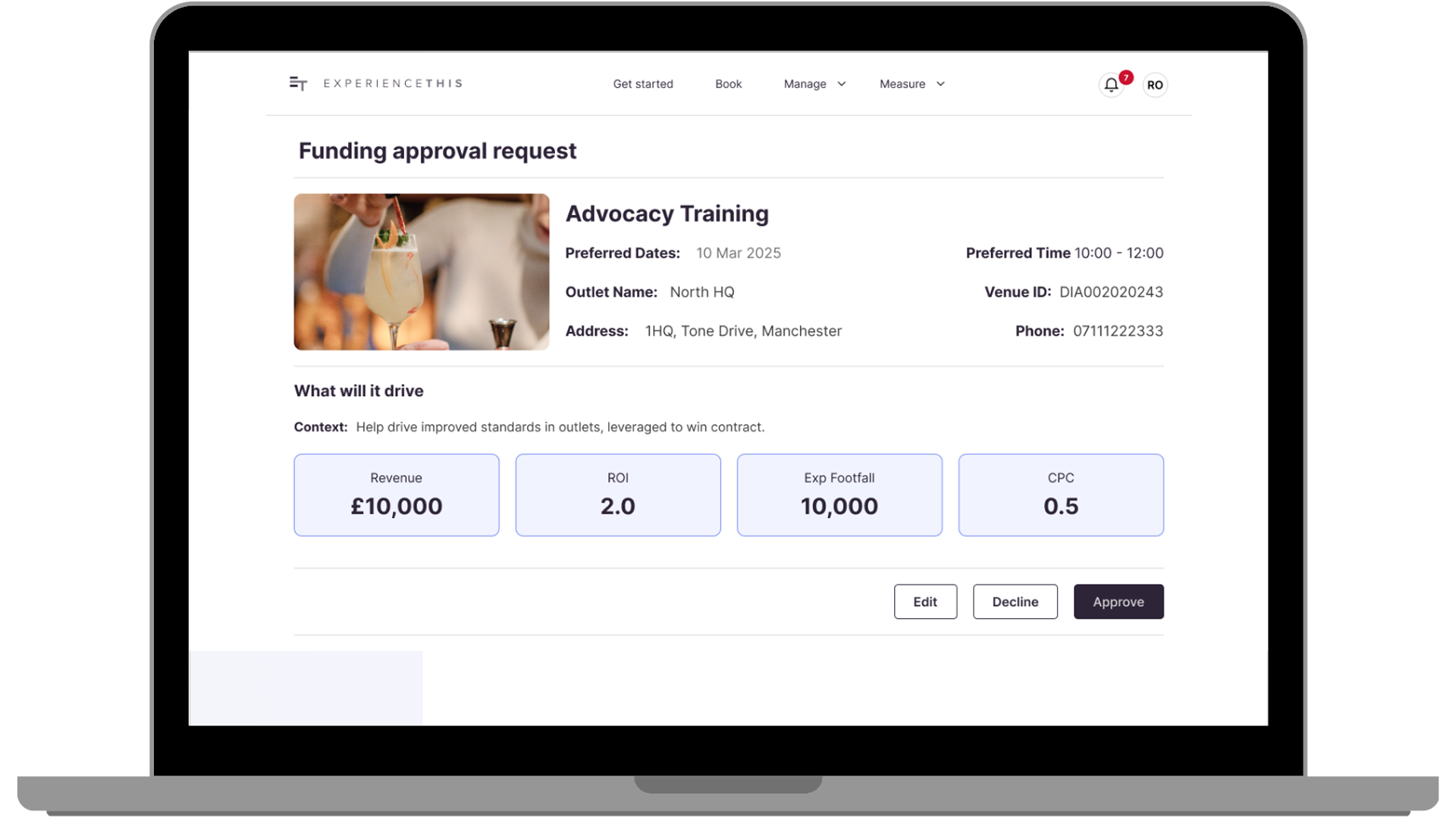 Automated budget approvals FMCG Trade Marketing